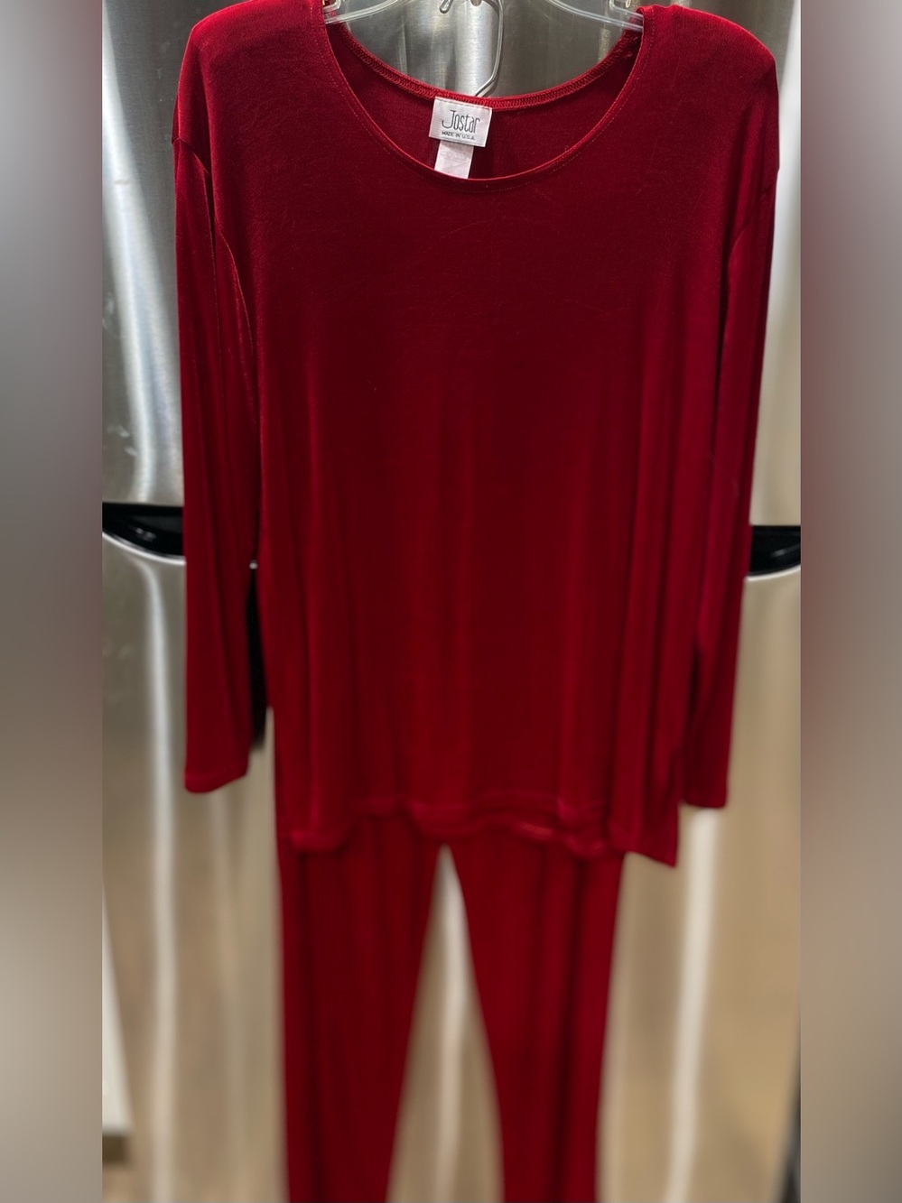 Vintage Jostar Women's Red Long Sleeve pant set size L